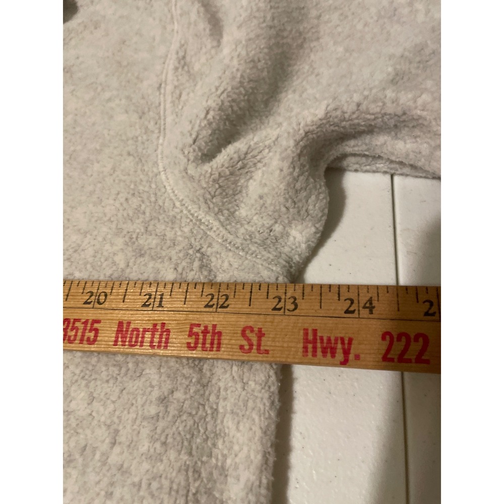 Soft Surroundings Light Gray Boucle Knit Polo Pullover Top 29906 L - Picture 3 of 8